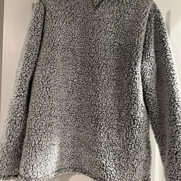 Men’s Original Weatherproof Vintage Sherpa Pull-Over Quarter Zip Sweater - Picture 3 of 5